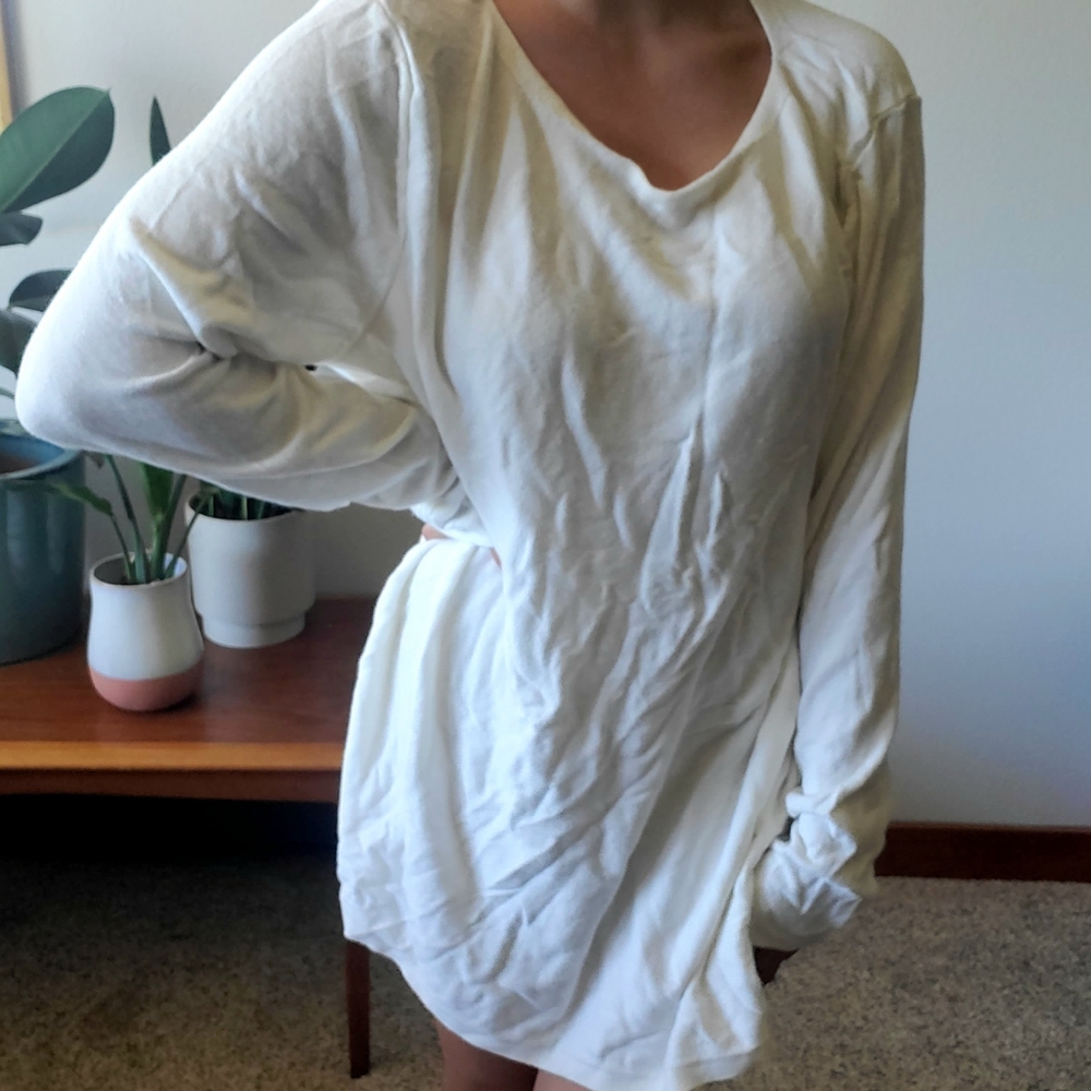 J. Jill ivory knit tunic sweater